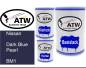 Preview: Nissan, Dark Blue Pearl, BM1: 500ml Lackdose + 500ml Klarlack + 250ml Härter - Set, von ATW Autoteile West.